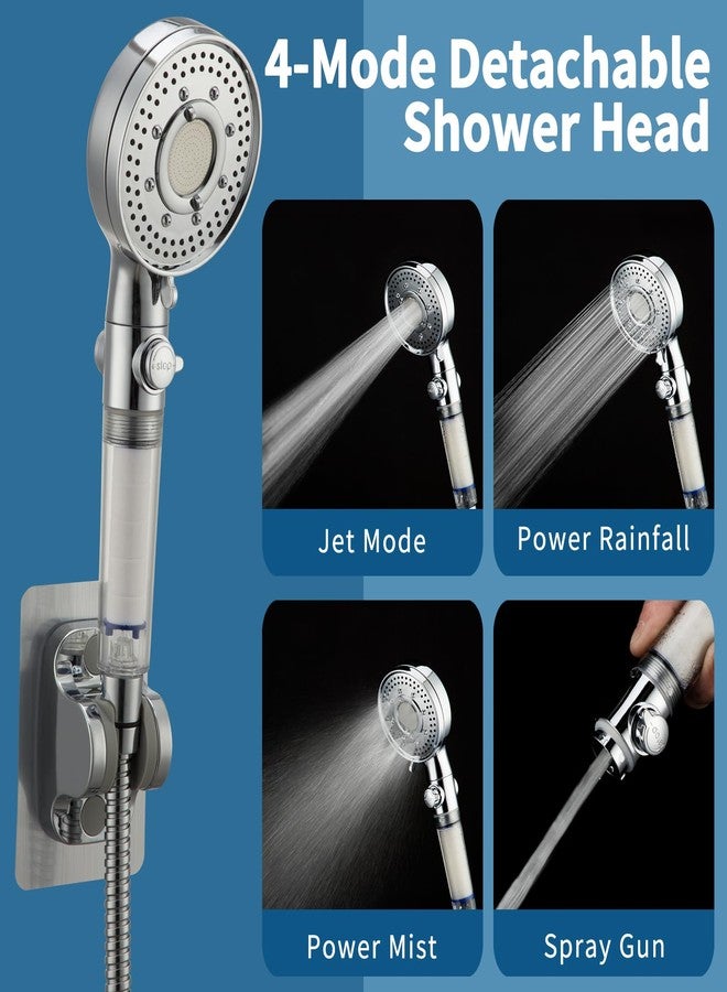 Klleyna Filter Dog Shower-Attachment for Bathtub-Faucet - ON/OFF Shower Head Attaches to Tub Spout, Pet Wash Hose Sink Sprayer (5 Adapters), Bathroom Kitchen Tap Extension for Hair Washing & Baby Bath - Image 4