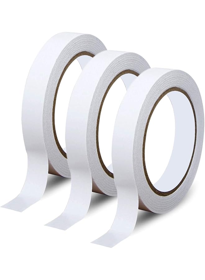 erorex Double Sided Tape For Crafts Scrapbooking Easy Tear By Hand 3 5 Inch By 98Ft Roll X 3 Rolls Ideal As Gift Wrap Adhesive Cards Making Diy And Office School Stationery Supplies. - Image 1