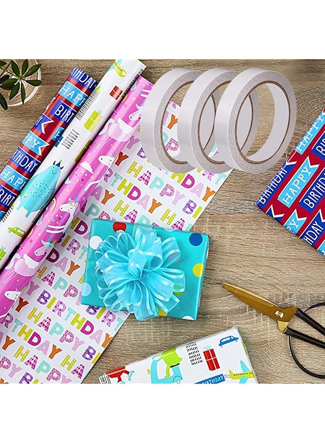 erorex Double Sided Tape For Crafts Scrapbooking Easy Tear By Hand 3 5 Inch By 98Ft Roll X 3 Rolls Ideal As Gift Wrap Adhesive Cards Making Diy And Office School Stationery Supplies. - Image 5