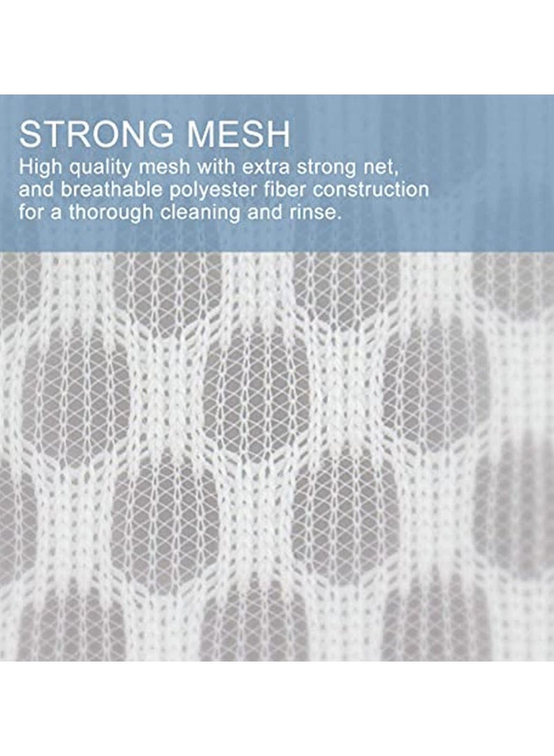 5Pcs Durable Honeycomb Mesh Laundry Bags for Delicates (2 Large 16 x 20 Inches, 3 Medium 12 x 16 Inches) - Image 4