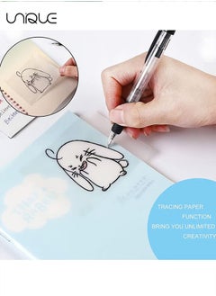 Unique 3 Pack Small Medium Large Transparent Sticky Notes Pad Waterproof Memo Marks for Books Message Reminder - for Books Annotation and Tracing, See Through Sticky Notes  - Image 5