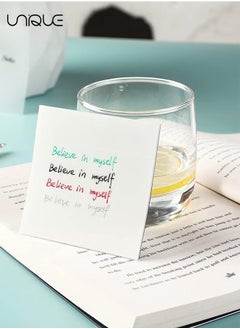 Unique 3 Pack Small Medium Large Transparent Sticky Notes Pad Waterproof Memo Marks for Books Message Reminder - for Books Annotation and Tracing, See Through Sticky Notes  - Image 3