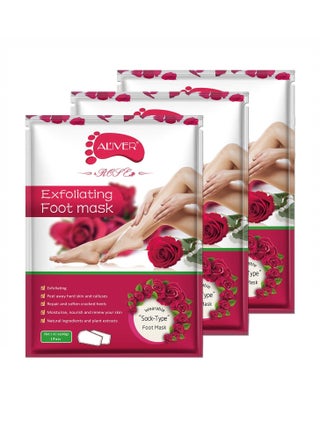 Pack of 3 Rose Exfoliating Foot Mask - pzsku/ZB7C2688EDECEBA0F193EZ/45/_/1684852142/e8787151-6de7-48dc-8250-2f286b794c10