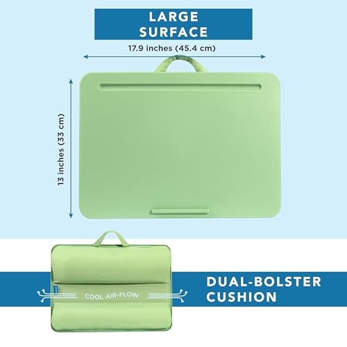 LAPGEAR Original Lap Desk – Fits Up to 17” Laptops – Sage Green – Style No. 45151 - Image 5