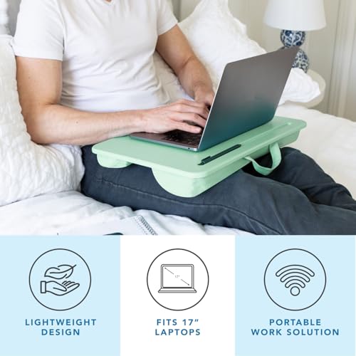 LAPGEAR Original Lap Desk – Fits Up to 17” Laptops – Sage Green – Style No. 45151 - Image 2