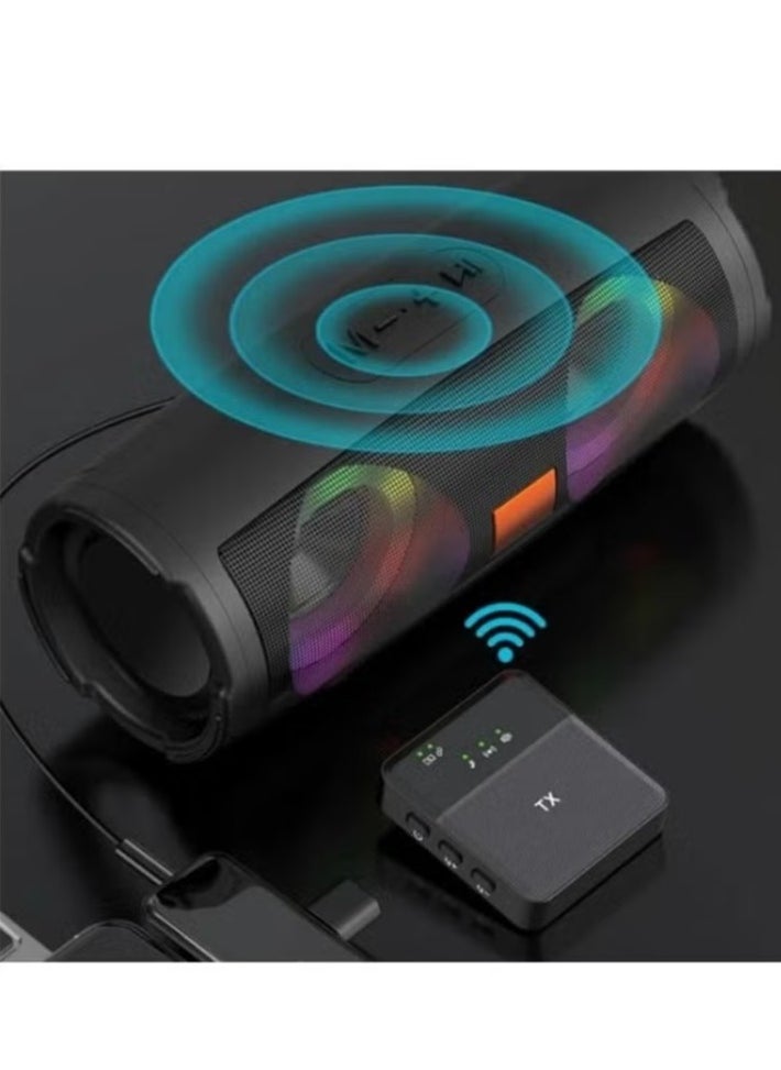 Tx - 3-in-1 Square Wireless Lavalier Microphone for iPhone, Android, Camera & Speaker – 10-Hour Battery Life, Mini Microphone with Noise Reduction for Video Recording, Vlogging, YouTube, TikTok (SX31 Single Mic) - Image 1