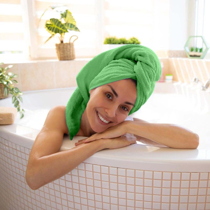KAHAF COLLECTION Pack of 6 Bath Towels 27 x 54 Inches, 100% Cotton, Larger & Lighter Weight, Quicker to Dry, Super Soft and Absorbent, Perfect for Bathroom (Light Green, Pack of 6 (27''x54'')) - Image 5
