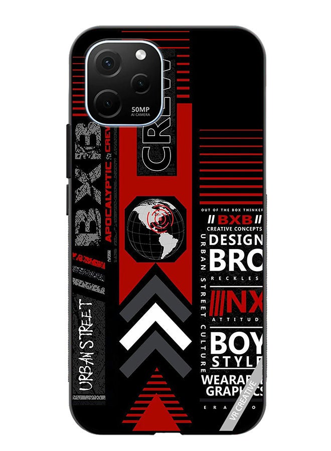 VR CREATIVE Protective Case Cover For Huawei Enjoy 50z Bxb Logo Design Multicolour - Image 1