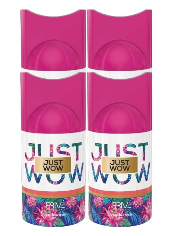 PRIVE 4 Pieces Just Wow Body Spray 250ML - Image 1