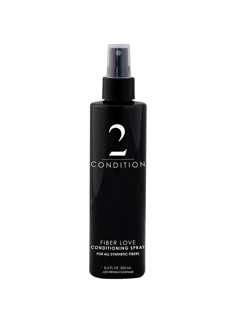 Jon Renau Jon Renau Fiber Love Synthetic Conditioning Spray 85 oz  LeaveIn Conditioner for Wigs Toppers  Hair Extensions  Detangles Restores Shine  Protects Synthetic Fiber 