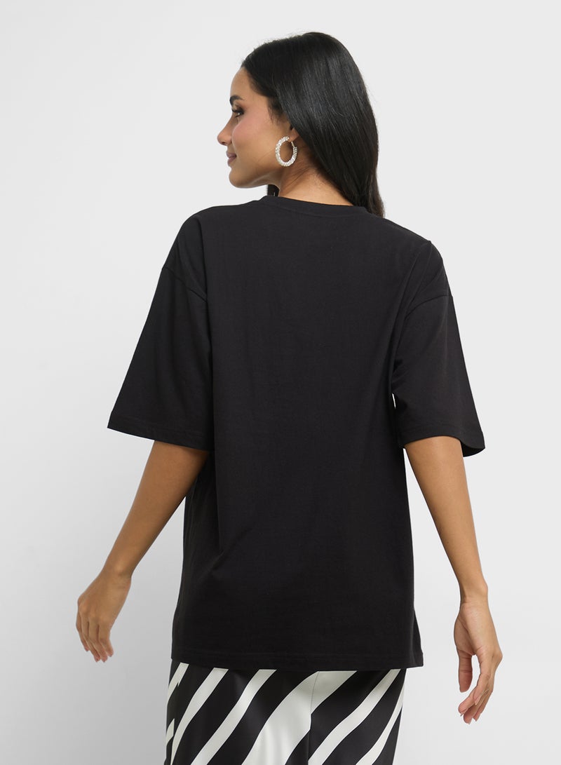 Ginger Oversize Varsity Graphic T-Shirt  - Image 2