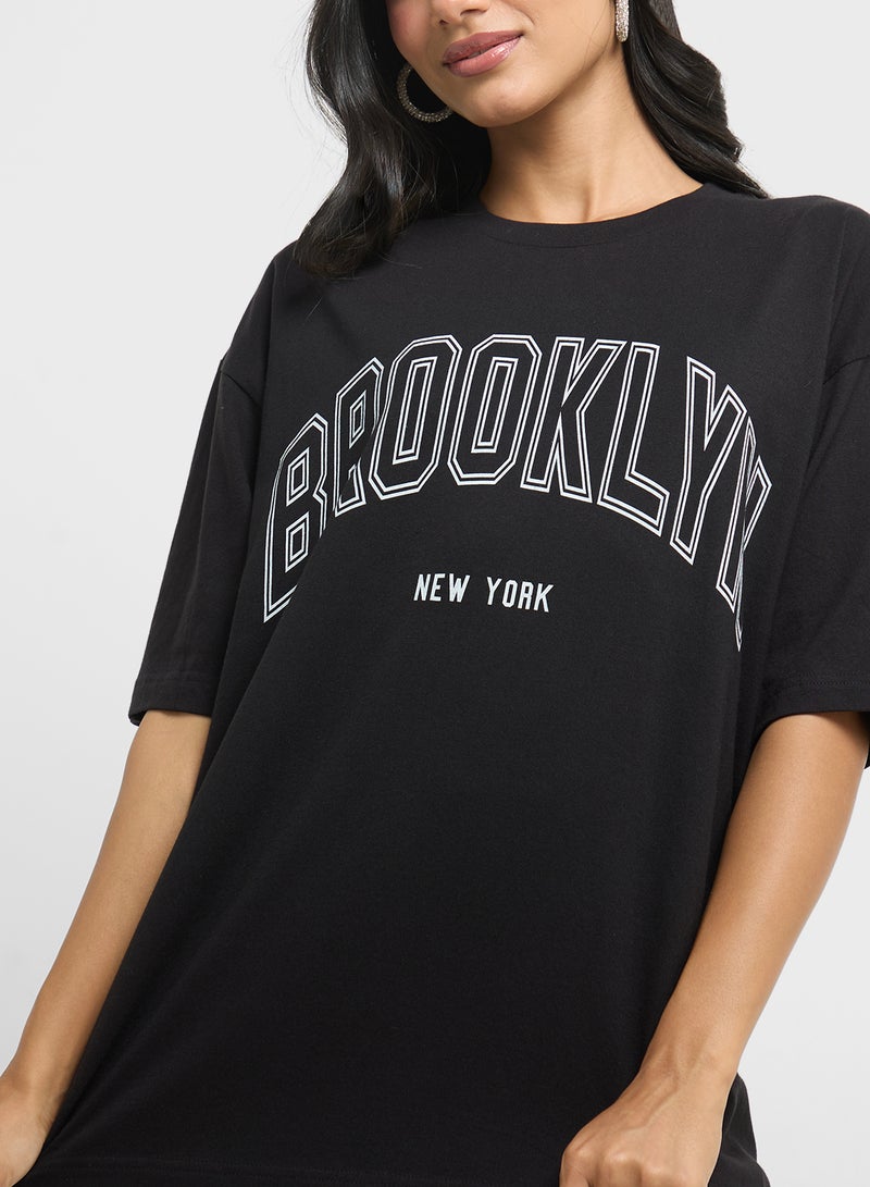Ginger Oversize Varsity Graphic T-Shirt  - Image 3