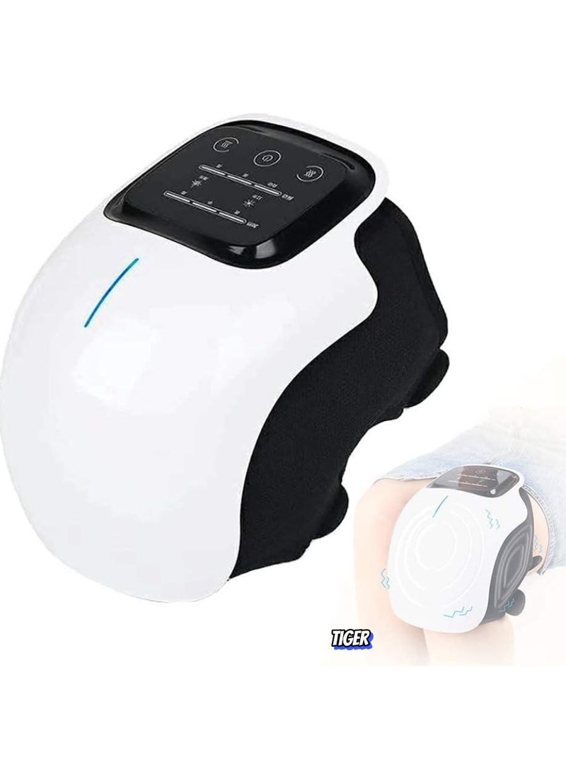TIGER Knee Massager with Vibration & Heat – Knee Brace Wrap for Joint Pain Relief, Massage Therapy for Arthritis, Sore Muscles & Stiffness - Image 1