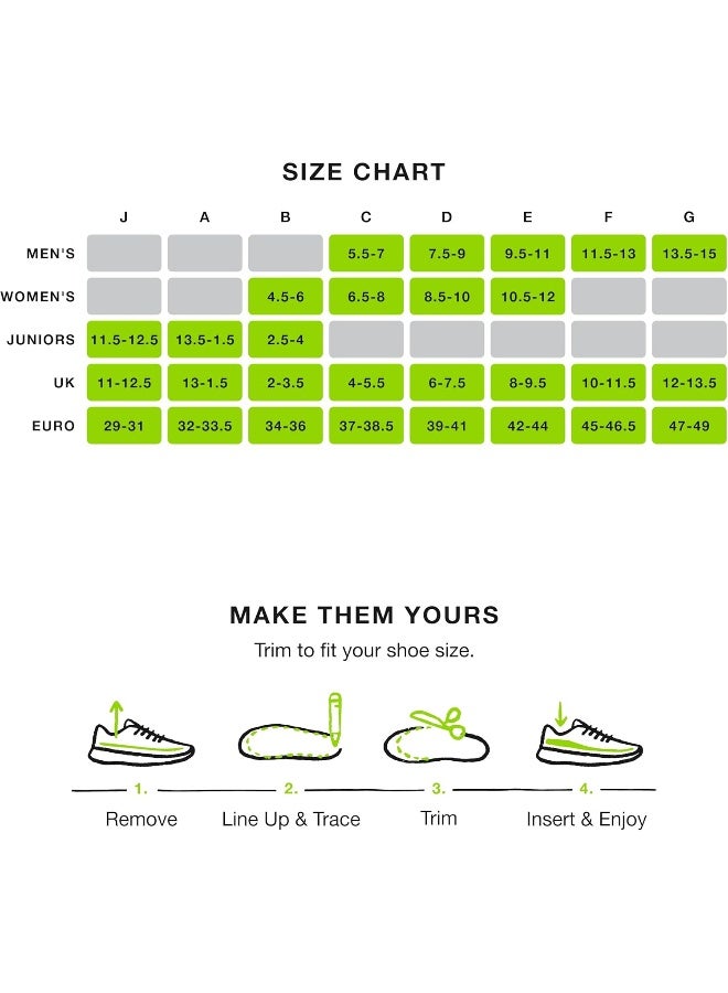 SUPERfeet Superfeet GREEN Insoles, Professional-Grade High Arch Support, Orthotic Shoe Inserts for Maximum Support, Unisex, Green  - Image 5