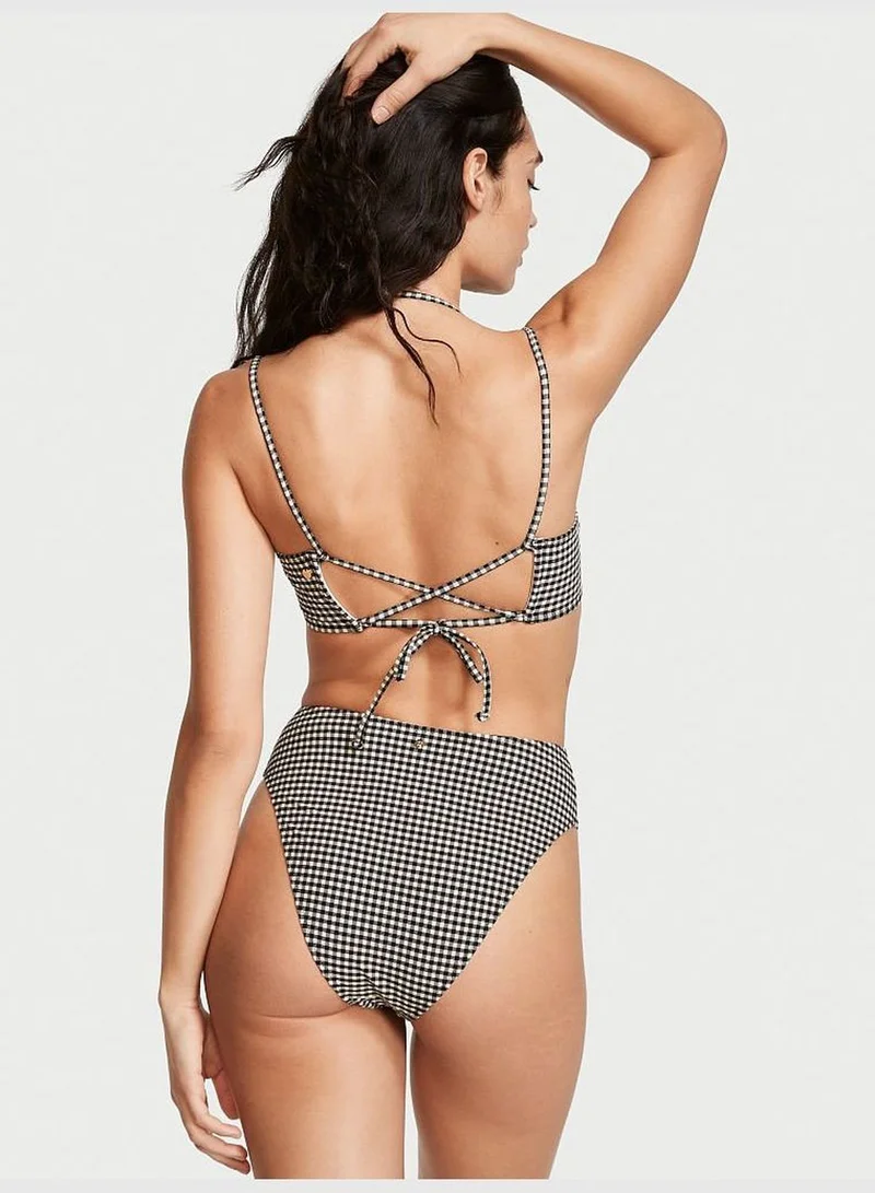 Victoria's Secret Gingham High-Rise Cheeky Swim Bottom