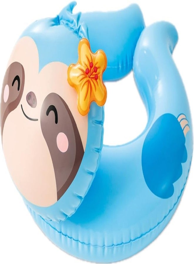 HONGID Inflatable Pool Float Ring, Animal Designs, Sloth Flamingo Bee, Kids Swimming Toy - Image 3