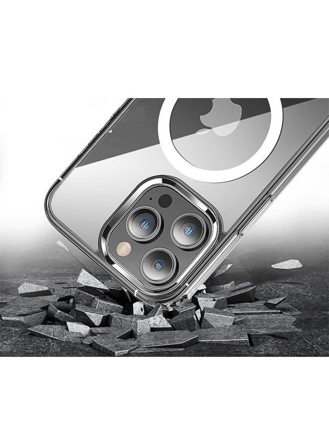 Ocean iPhone 14 Pro Max Case 6.7 Inch Slim Thin Magnetic Case, Yellowing-Resistant, Anti-Drop Shock Absorption, Anti-Scratch and Hard Back Crystal Case Cell Phone Cover for iPhone 14 Pro Max (Clear) - Image 3