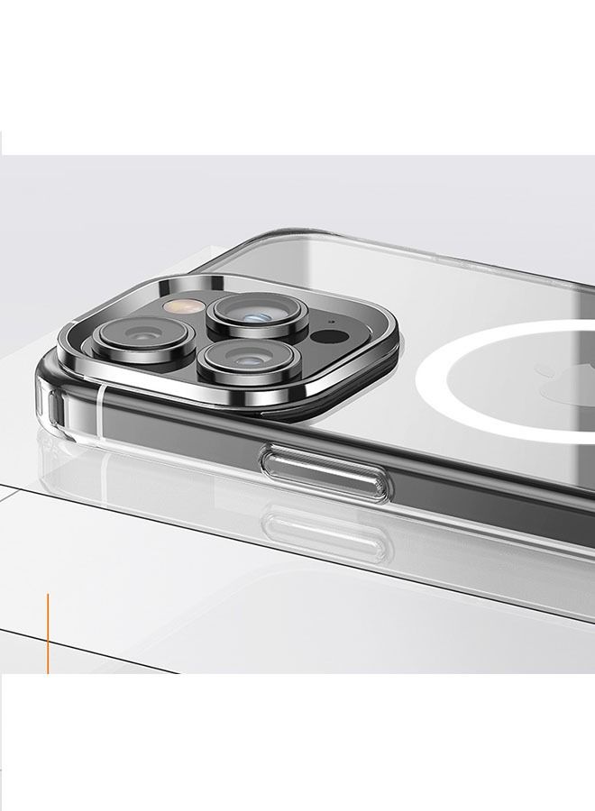 Ocean iPhone 14 Pro Max Case 6.7 Inch Slim Thin Magnetic Case, Yellowing-Resistant, Anti-Drop Shock Absorption, Anti-Scratch and Hard Back Crystal Case Cell Phone Cover for iPhone 14 Pro Max (Clear) - Image 4