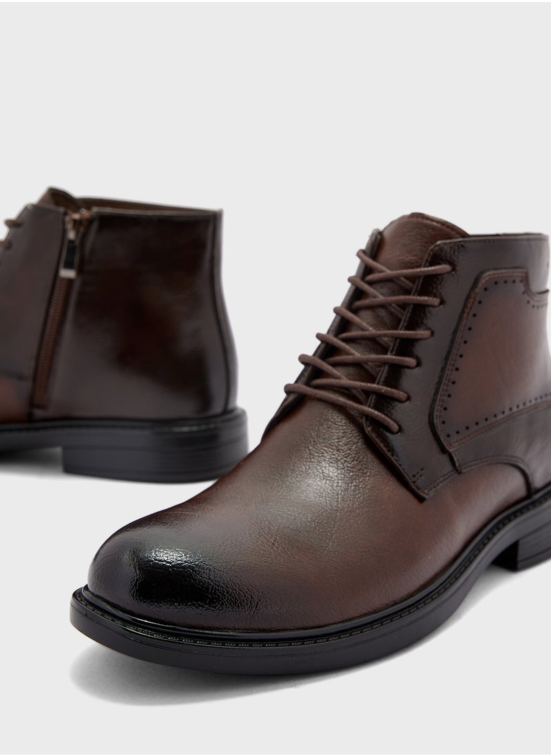 Robert Wood Ankle Lace Up Formal Boots  - Image 4