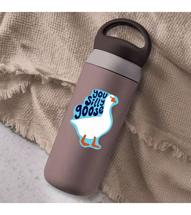 Scratch Resistant Durable Silly Goose Sticker 1pc For Laptop Car Motorcycle - Image 3