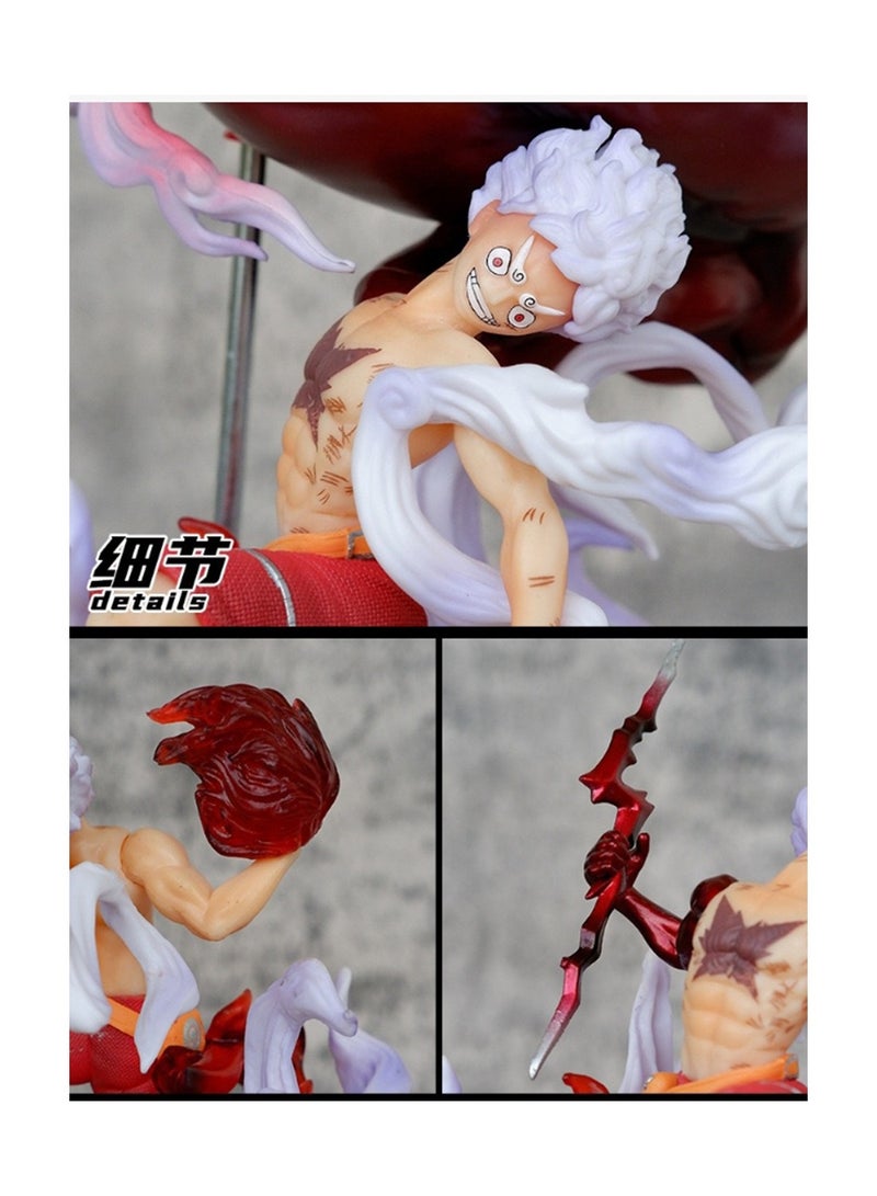 One Piece anime One Piece Straw Hats Series Third Nika Luffy Anime Model Sun  Fruit fifth Gear Big Fist Figure Model Ornament 31Cm  - Image 5