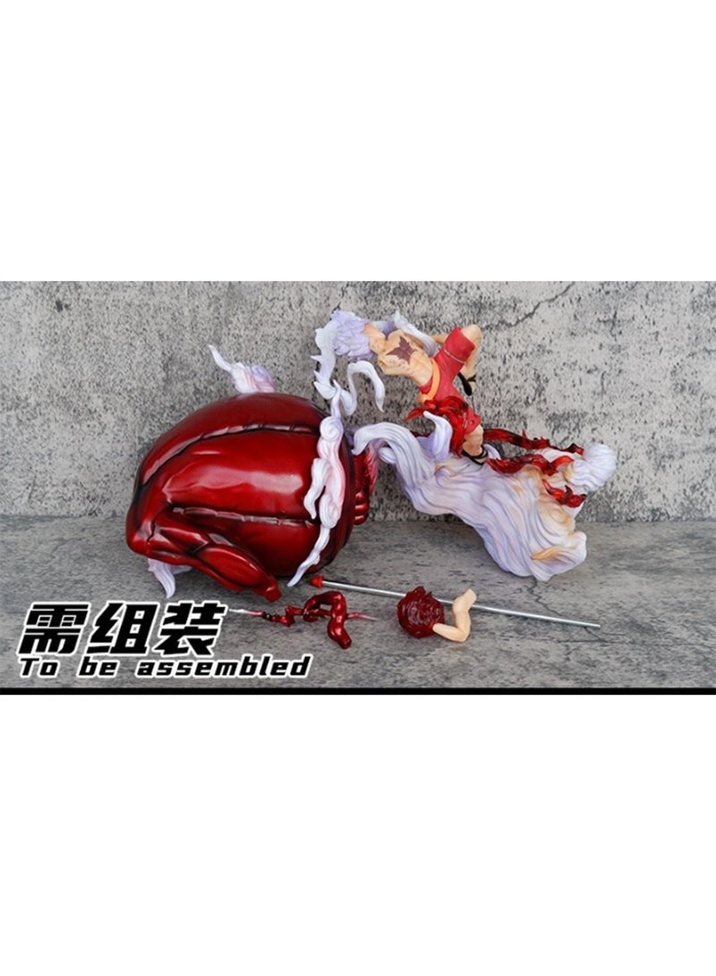 One Piece anime One Piece Straw Hats Series Third Nika Luffy Anime Model Sun  Fruit fifth Gear Big Fist Figure Model Ornament 31Cm  - Image 2