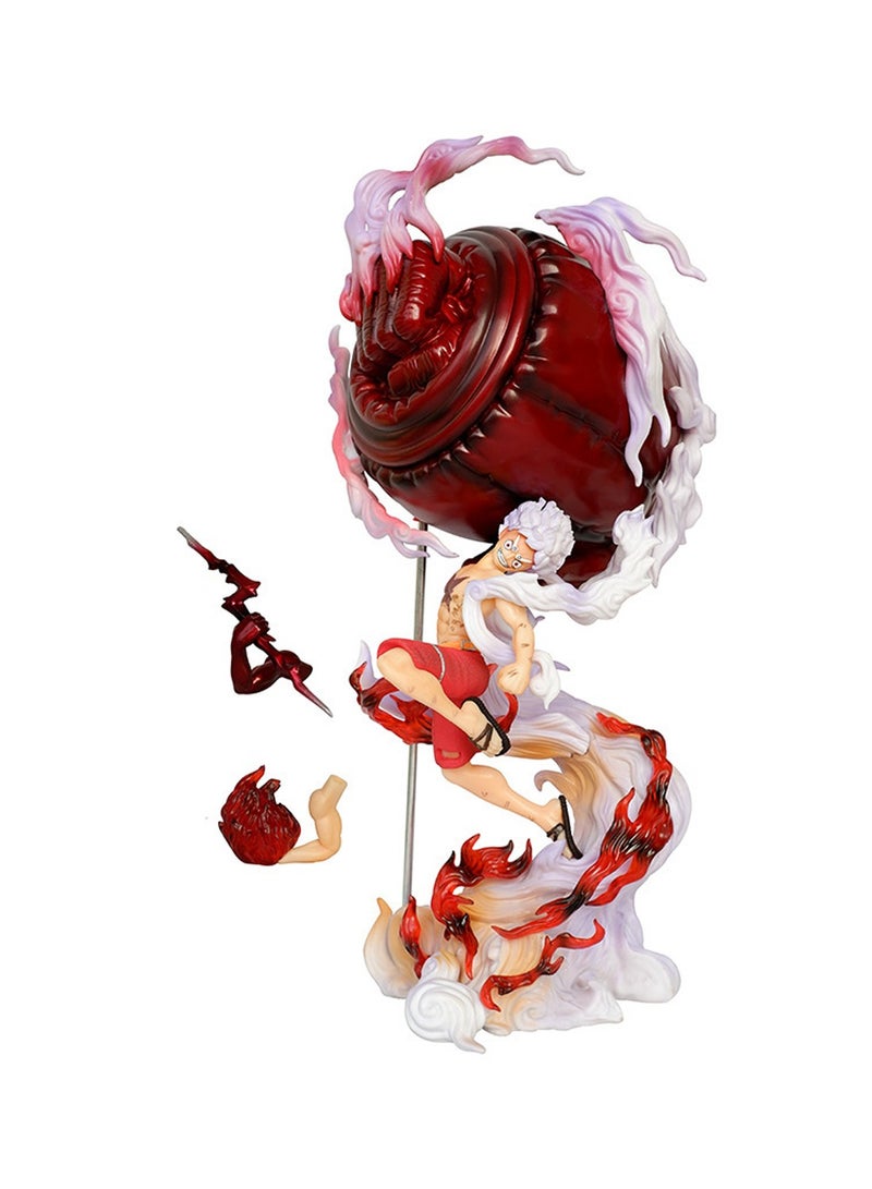 One Piece anime One Piece Straw Hats Series Third Nika Luffy Anime Model Sun  Fruit fifth Gear Big Fist Figure Model Ornament 31Cm  - Image 1