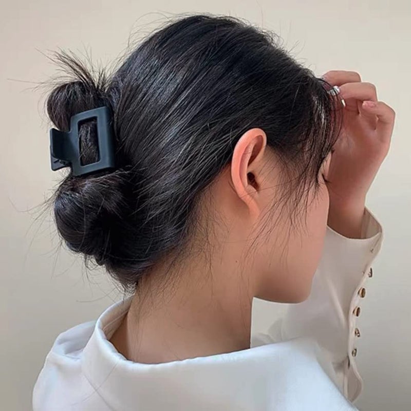 Ahoney 4 Pack Black Hair Clips - Matte Small Claw Clips for Thin and Thick Hair, Cute Hair Accessories for Women - Image 5