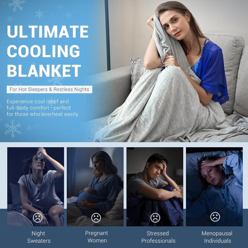 Elegear Revolutionary Cooling Blanket King - Arc-Chill 3.0 Cool Fiber Q-Max>0.5 for Hot Sleepers, 108" x 90" - Image 5