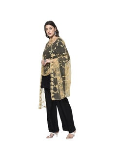 Accessorize Kingdom Women's Nylon Net Embroidered Dupatta (Beige), 2.20 Mtrs  - Image 3