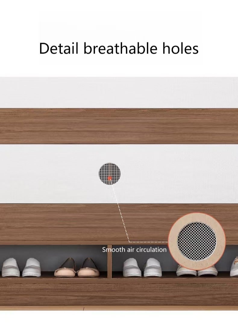 رفوف الأحذية رفوف الأحذية المستقلة ، مع 4 طبقات رفوف الأحذية ، مدخل غرفة نوم الممر رفوف الأحذية الحديثة ( 120 * 32 * 90 سم ) - Image 4