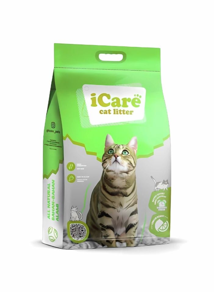 iCare Bentonite Cat Litter - Apple Flavour - 25L - Image 1