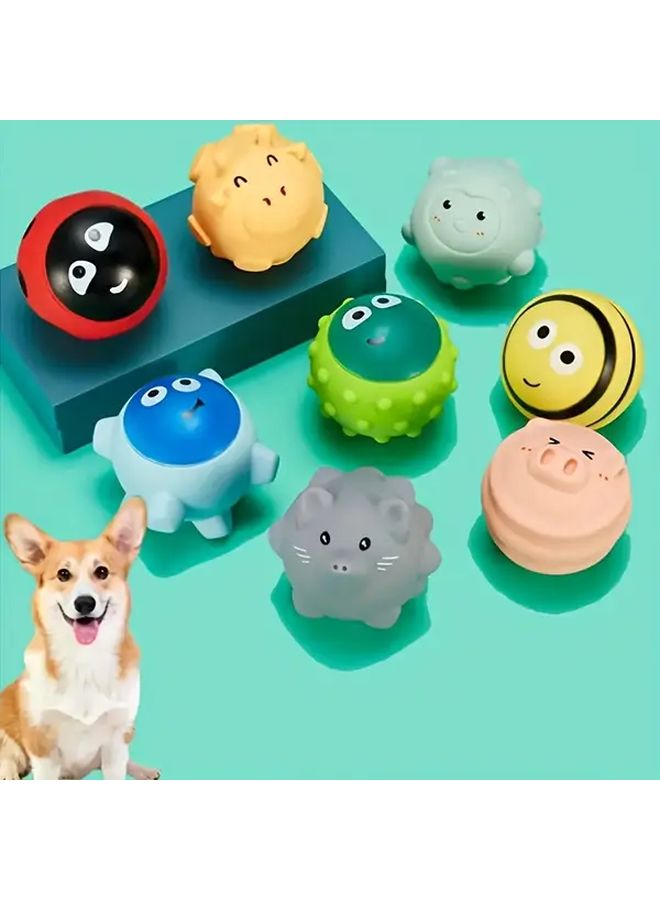 1 قطعة لعبة كرة للكلاب الصغيرة، لعبة مضغ على شكل حيوان مع صوت بدون بطارية - Image 2