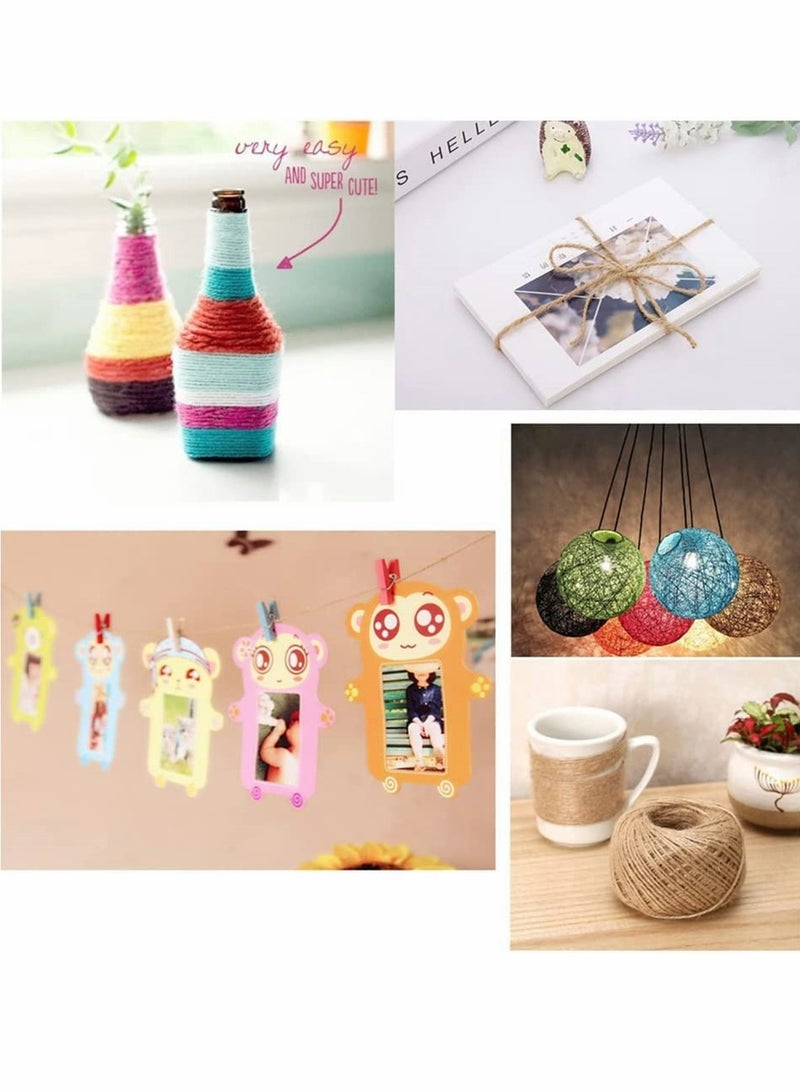 Zikra 8 Colors Thread Cord for Jewelry Making Multi-Color Flax String Cord Natural T Cord Rope String for Handmade Bracelets Keychains Craft Making Accessories Colorful - Image 5