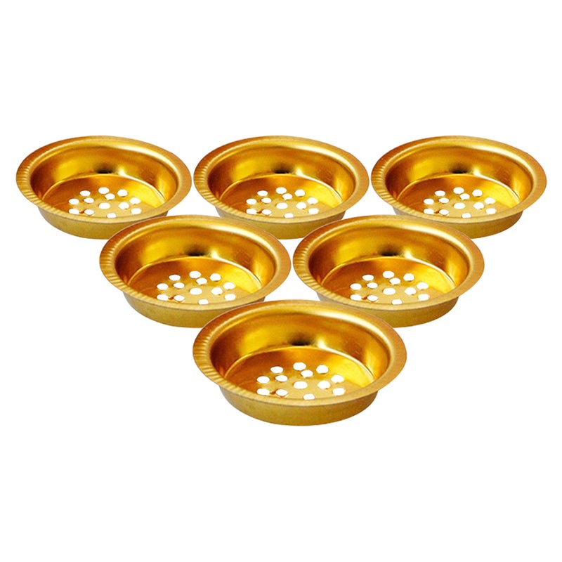 6pcs Elegant Incense Burner Tray Adornments Delicate Incense Burner Trays Vintage Censer Cup Handy Censer Cup For Parties - Image 1