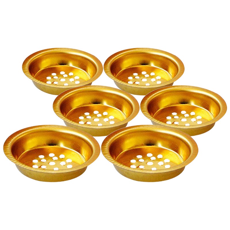 6pcs Elegant Incense Burner Tray Adornments Delicate Incense Burner Trays Vintage Censer Cup Handy Censer Cup For Parties - Image 4