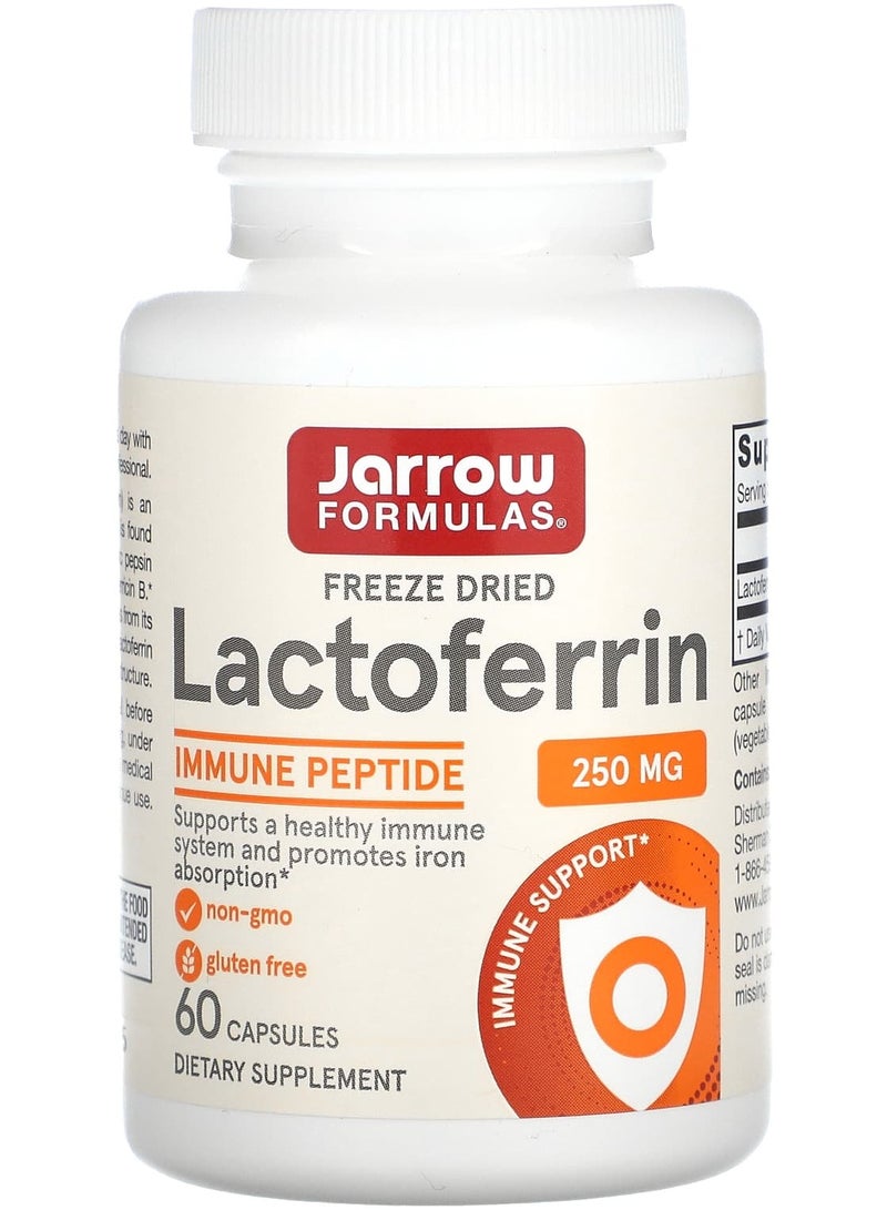 jarrow formulas لاكتوفيرين، مجفف بالتجميد، 250 ملغ، 60 كبسولة