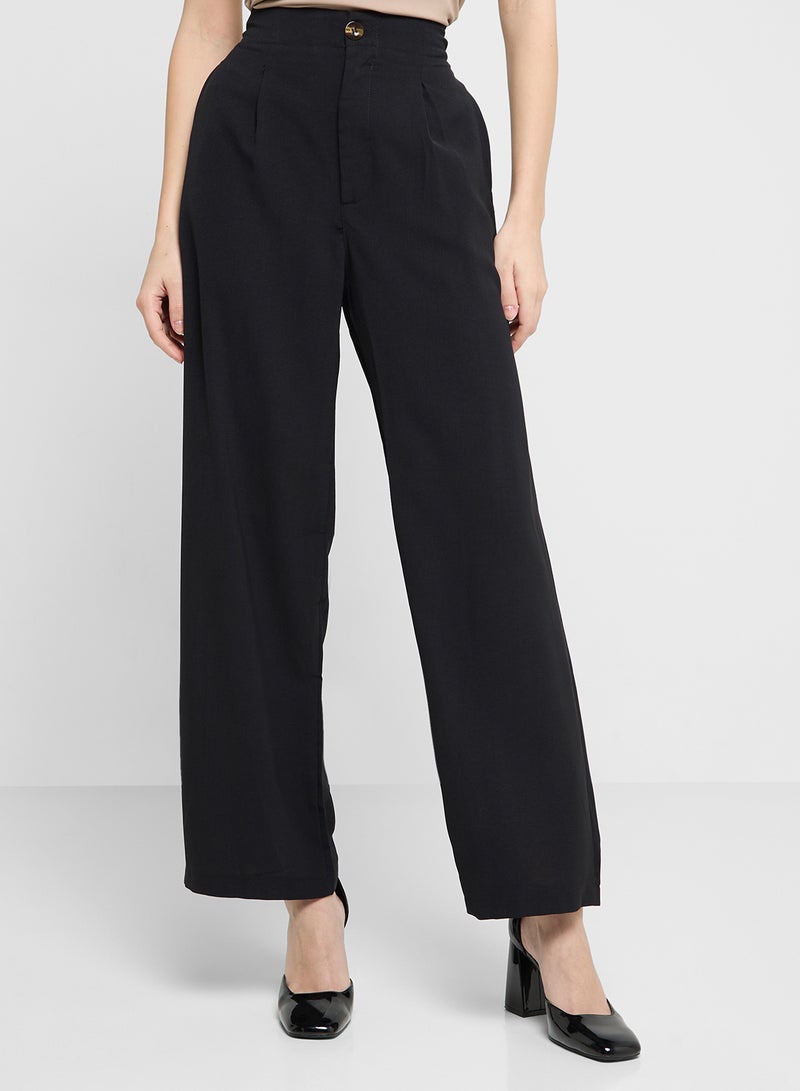 ELLA High Waisted Straight Fit Pants - Image 1
