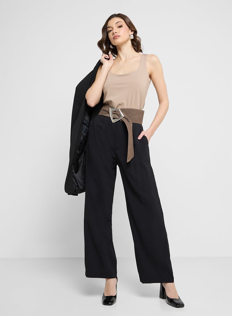ELLA High Waisted Straight Fit Pants - Image 2