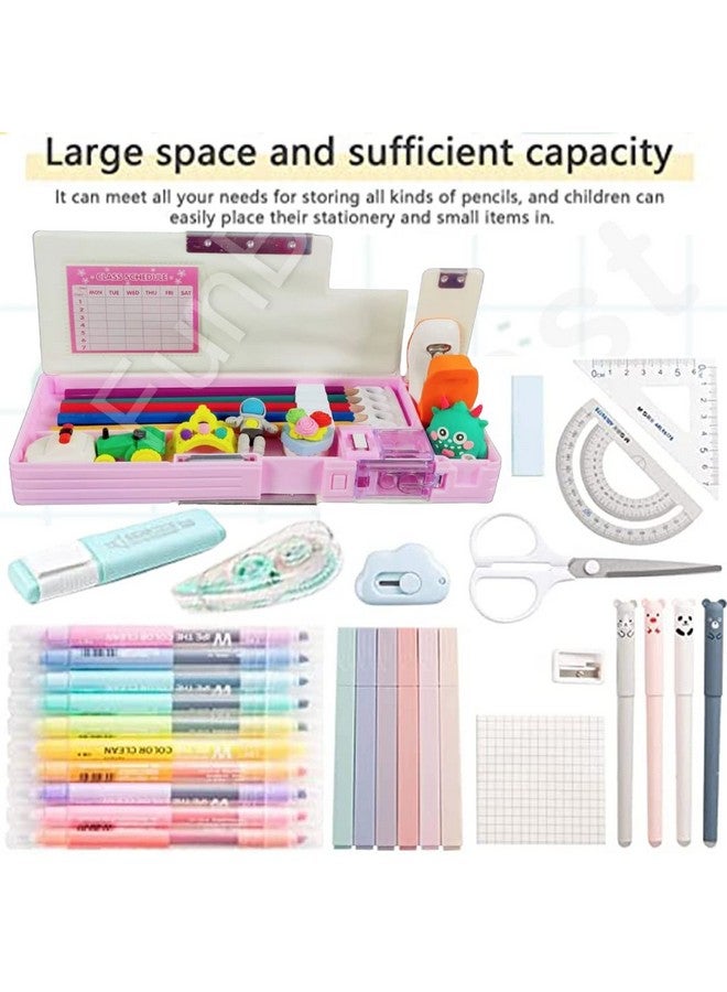 FunBlast Multifunctional Pencil Box for Kids, Kids Pencil Box for Boys & Girls, Magnetic Pencil Box for Boys, Pop up Pencil Box, Pencil Case for Kids (Cute Girl) - Image 4