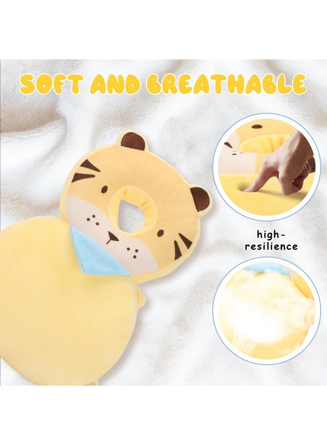 Qioo Baby Head Protection Backpack - Soft & Comfortable, Cute Cartoon Design, Cute-Tiger  - Image 1