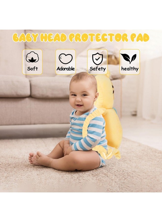 Qioo Baby Head Protection Backpack - Soft & Comfortable, Cute Cartoon Design, Cute-Tiger  - Image 3