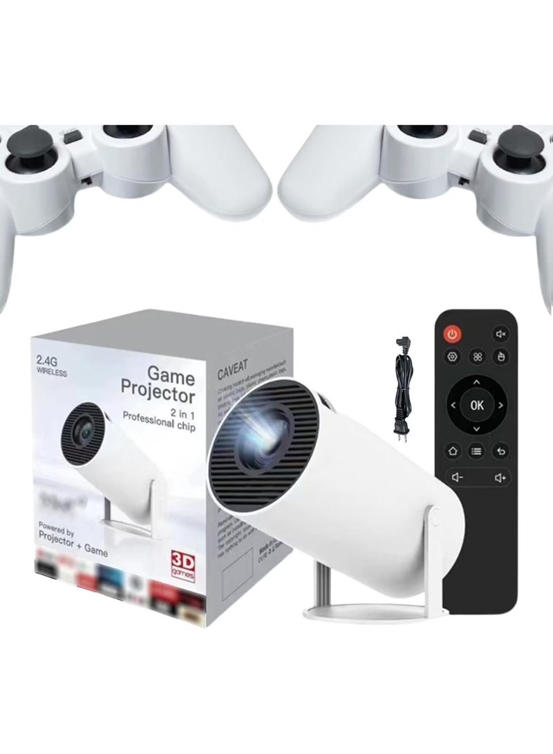 جهاز عرض للألعاب (2 في 1) مزود بشريحة احترافية، وجهاز محمول يضم وحدة تحكم لاسلكية (Gamepad) وتقنية 2.4 جيجاهرتز. - Image 1