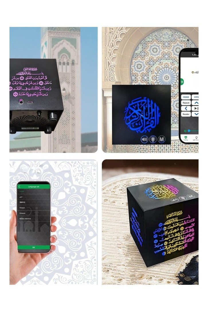 سماعة القرآن الكريم بجهاز تحكم – راديو FM، مشغل MP3، تفسير صوتي كامل وترجمة لعدة لغات، بصوت أشهر القراء - Image 5