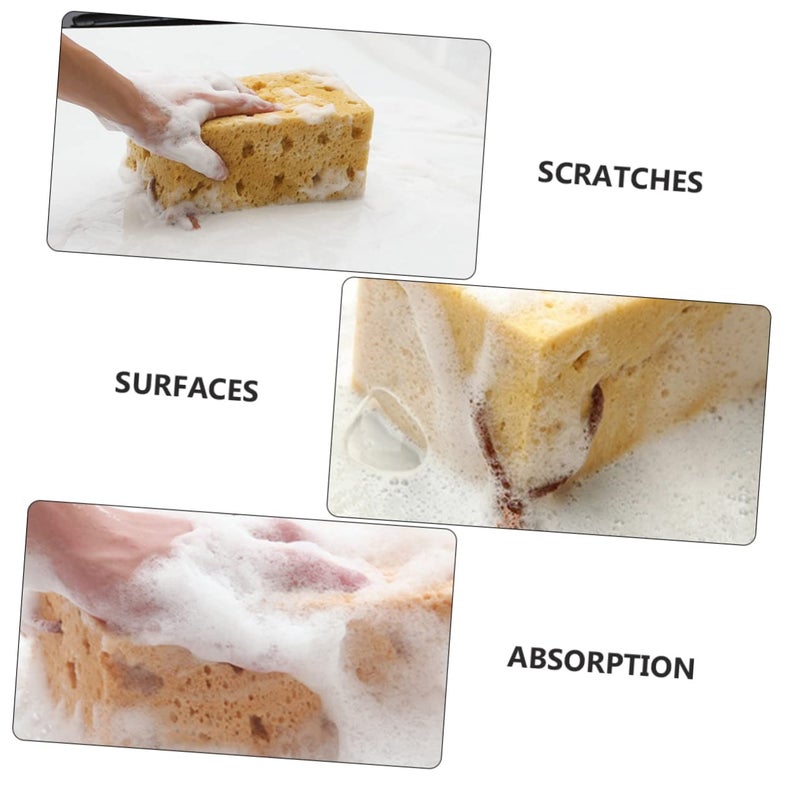 4 Pack Auto Detailing Sponge Set For Car Wash And Waxing Absorbent And Durable - Image 3