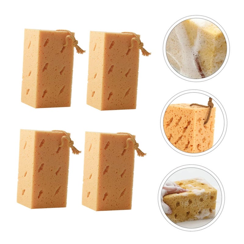 4 Pack Auto Detailing Sponge Set For Car Wash And Waxing Absorbent And Durable - Image 4