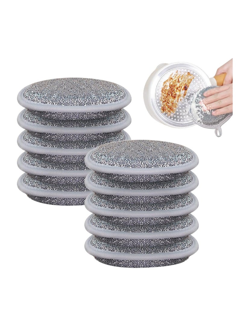 SYOSI 10 Pcs Multifuctional Wire Dishwashing Rags, 2024 New Multipurpose Wire Miracle Cleaning Cloths, for Wet and Dry, Non Scratch Wire Dishcloth, Wire Washing Cloth for Kitchen Sinks Dishes Stove Tops  - Image 1