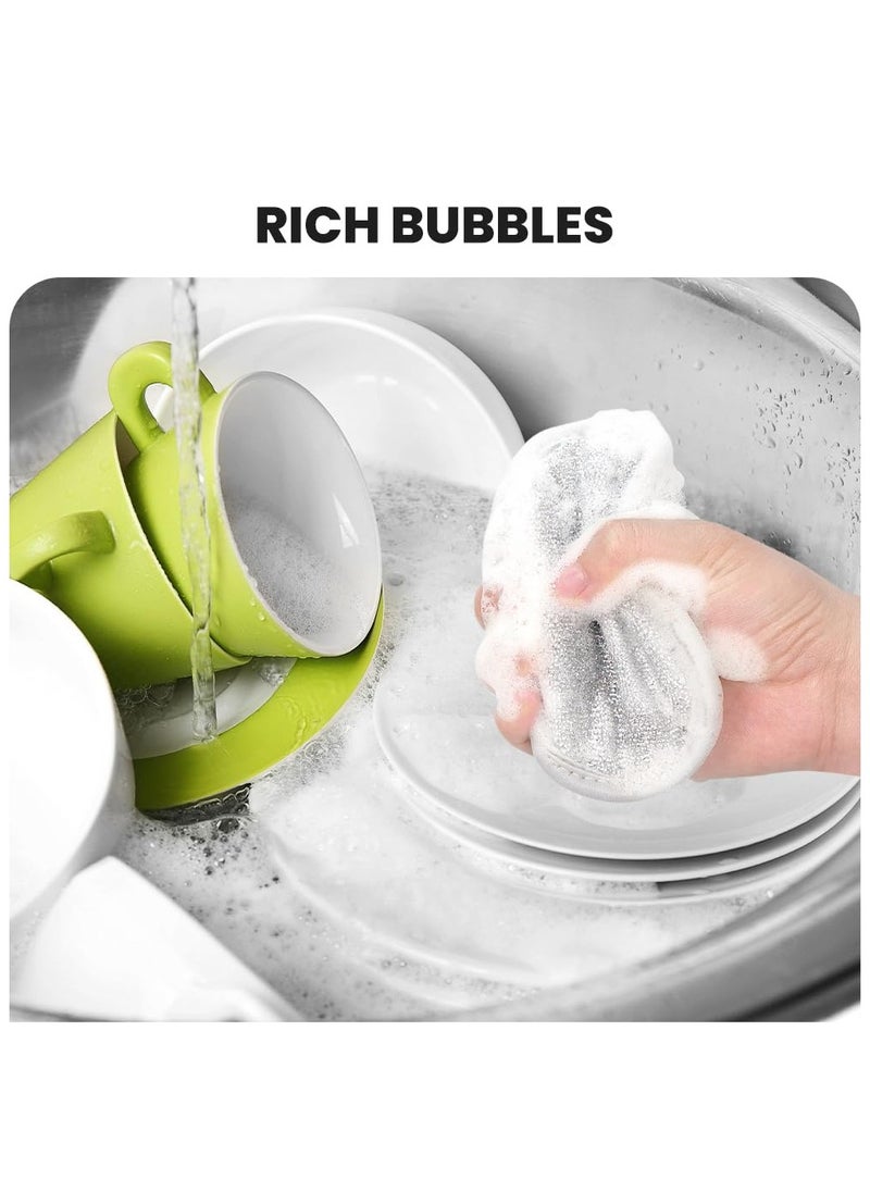 SYOSI 10 Pcs Multifuctional Wire Dishwashing Rags, 2024 New Multipurpose Wire Miracle Cleaning Cloths, for Wet and Dry, Non Scratch Wire Dishcloth, Wire Washing Cloth for Kitchen Sinks Dishes Stove Tops  - Image 4