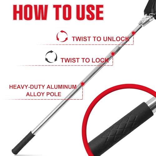 Trakem Telescopic Snake Catcher Net with Secure Drawstring – 29 to 66 Inch Adjustable Pole for Safe Transporting and Capturing All Kinds of Snakes - Image 4