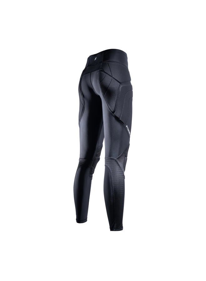 Storelli سروال حارس مرمى نسائي BodyShield GK - بنطال ضغط كامل الطول مع حشوة XRD® لمقاومة الصدمات وNoBurn™، أسود، S - Image 2